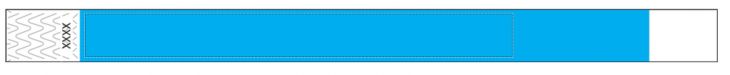 Custom 3/4" Blue Tyvek Wristbands - Add Your Logo/Text main image